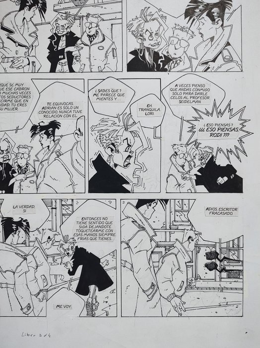 Meglia Carlos - 1 Original page - Cybersix - 1993