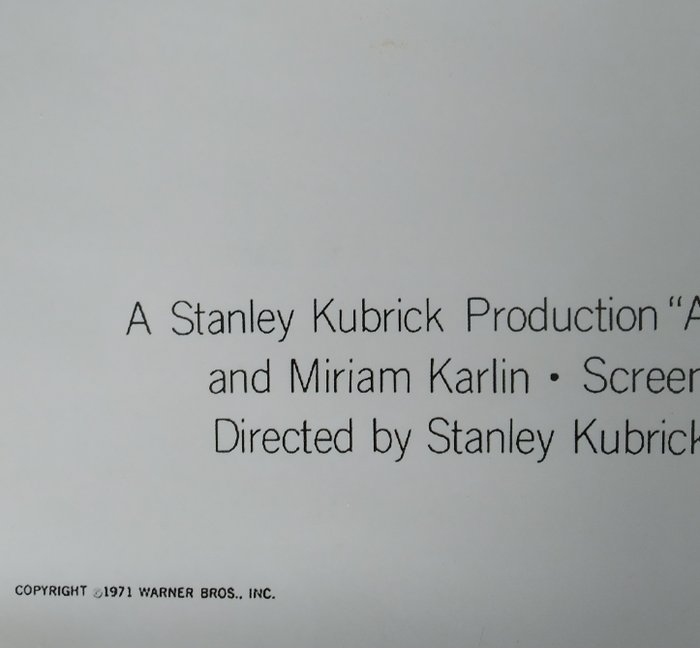 Stanley Kubrick - Clockwork Orange - Orange Mécanique