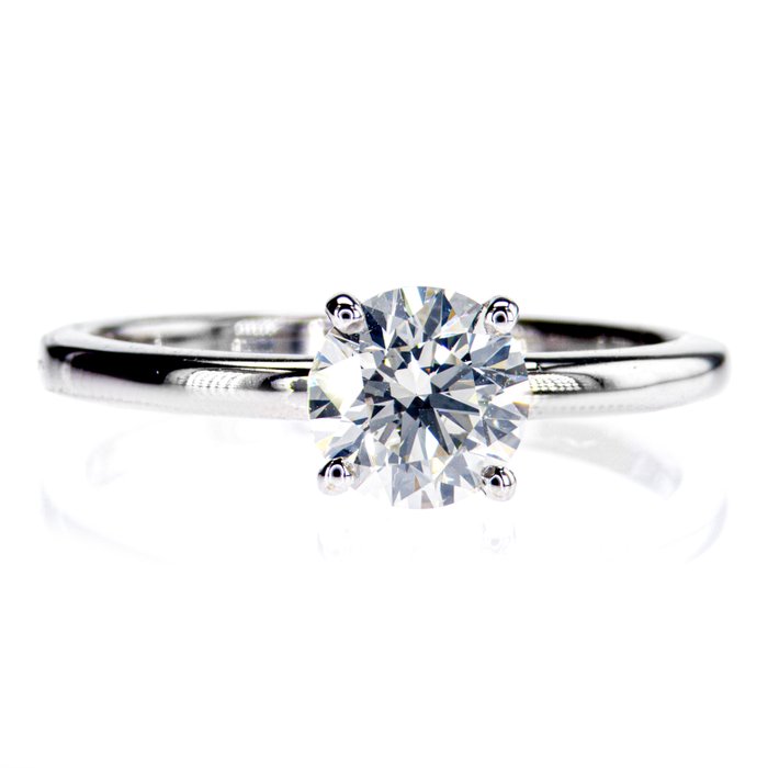 Ingen mindstepris - Forlovelsesring - 14 karat Hvidguld -  1.05ct. tw. Diamant (Natur)