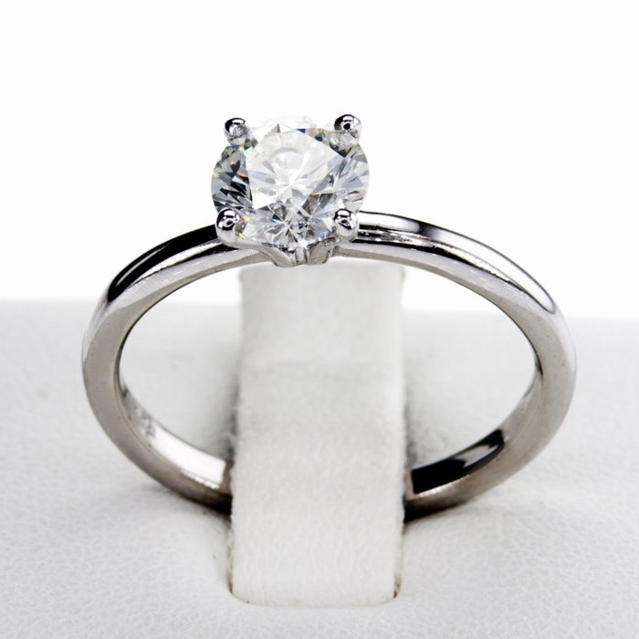 Ingen mindstepris - Forlovelsesring - 14 karat Hvidguld -  1.05ct. tw. Diamant (Natur)