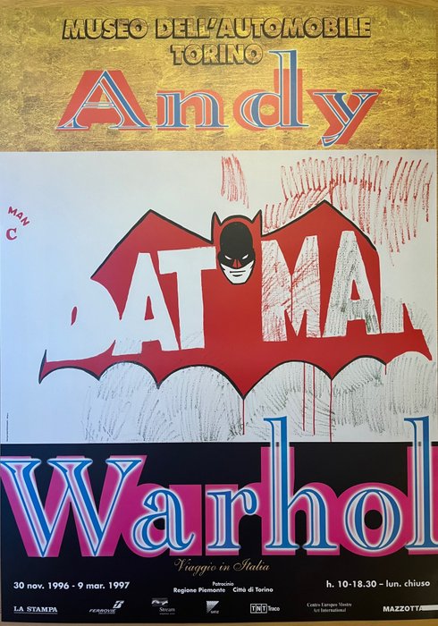 Andy Warhol (after) - Poster Pubblicitario-BATMAN-MUSEO DELL’AUTOMOBILE DI TORINO (ANDY WARHOL) - 1990‹erne