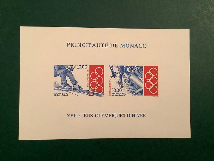 Monaco 1994 - Vinter-OL - uperforeret blok - Yvert blok 63a