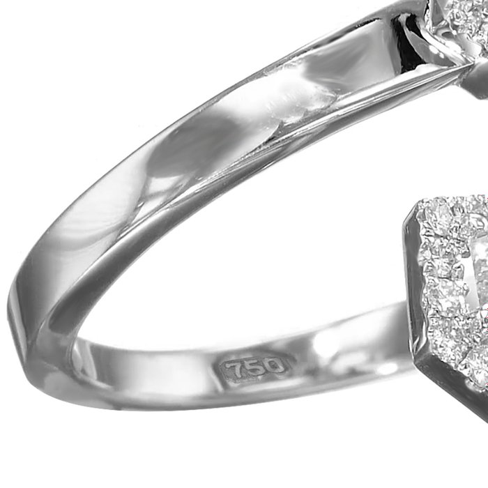 18 kraat Hvidguld - Ring - 1.35 ct Diamant