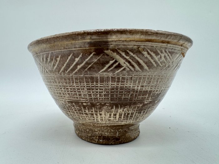 Chawan - Porcelæn - 唐津 三島 Old Karatsu Mishima