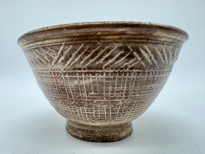 Chawan - Porcelæn - 唐津 三島 Old Karatsu Mishima