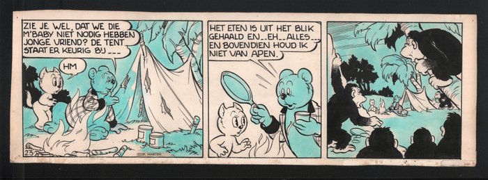 Toonder, Marten / Toonder Studios - 1 Original tegneserie - Bommel en Tom Poes - Tom Poes en M'Baby - 1949