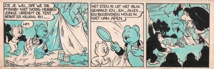 Toonder, Marten / Toonder Studios - 1 Original tegneserie - Bommel en Tom Poes - Tom Poes en M'Baby - 1949