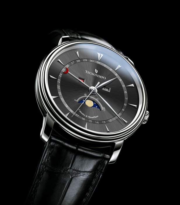 Tecnotempo  - Calendar  Moon Phase - 40mm - - Ingen mindstepris - TT.CMP.B - Mænd - 2011-nu