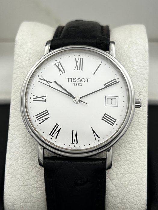 Tissot - Ingen mindstepris - Vintage Roman Numerals Slim Dress Watch - T870/970 - Mænd - 1990-1999