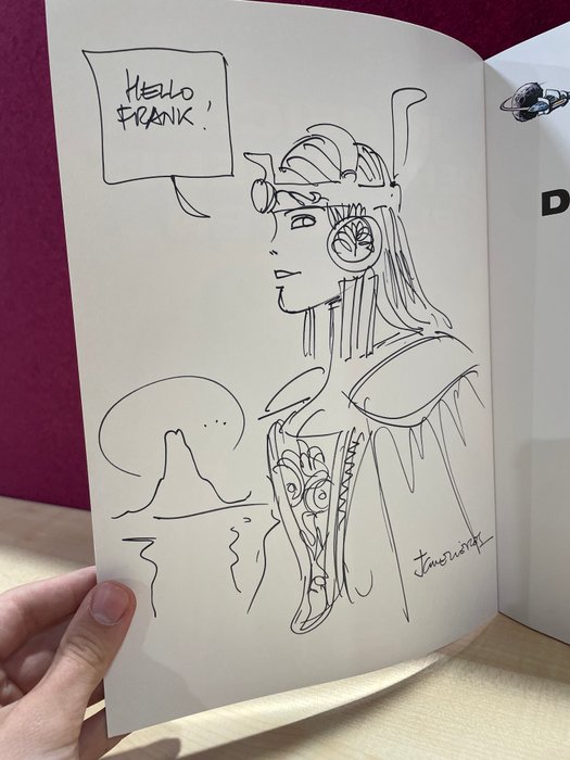 Valerian und Veronique with signature and sketch  by J.C Mezieres - Hardcover Bundle - 2 Comic