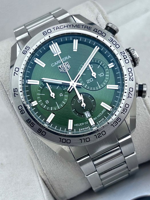 TAG Heuer - Carrera Calibre Heuer 02 Automatic Green - CBN2A10 - Mænd - 2011-nu