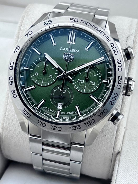 TAG Heuer - Carrera Calibre Heuer 02 Automatic Green - CBN2A10 - Mænd - 2011-nu