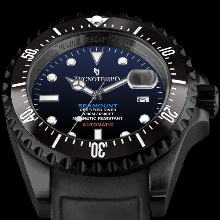 Tecnotempo - Diver 2000M "SEAMOUNT" - Automatic - Limited Edition - - TT.2000S.GNB - Mænd - 2011-nu