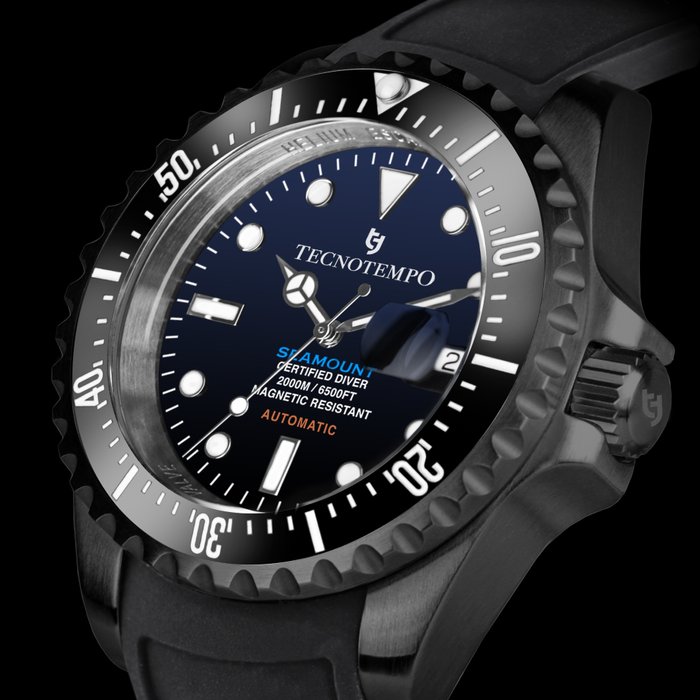 Tecnotempo - Diver 2000M "SEAMOUNT" - Automatic - Limited Edition - - TT.2000S.GNB - Mænd - 2011-nu