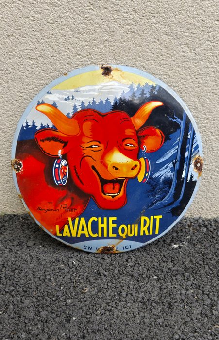 Vache qui rit - Emaljeplade - Emalje