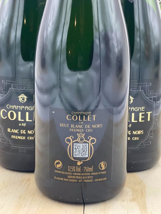 Collet, Collet, Brut Blanc de Noirs - Champagne Premier Cru - 6 Flasker (0,75 L)