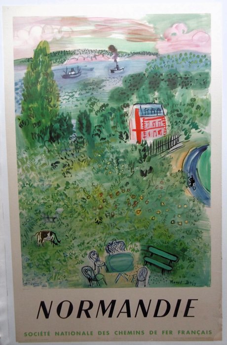 Raoul Dufy - SNCF - Normandie - 1950‹erne