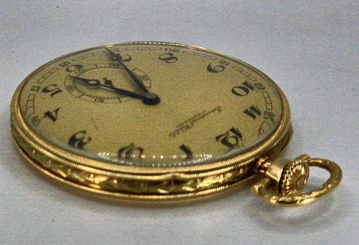 International Watch Co Schaffhausen - 14Kt Lepine Frackuhr - Kal 73 H4 - Streifengravur - Schweiz 1926