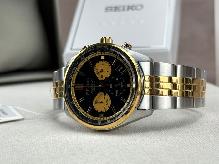 Seiko - Chronograph Date - Ingen mindstepris - SSB430P1 - Mænd - 2011-nu