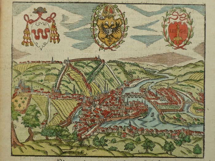 Belgien - Liège, Luik; Sebastian Münster - Contrasestung der Statt Lüttich - 1561-1580