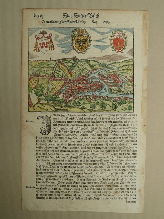 Belgien - Liège, Luik; Sebastian Münster - Contrasestung der Statt Lüttich - 1561-1580