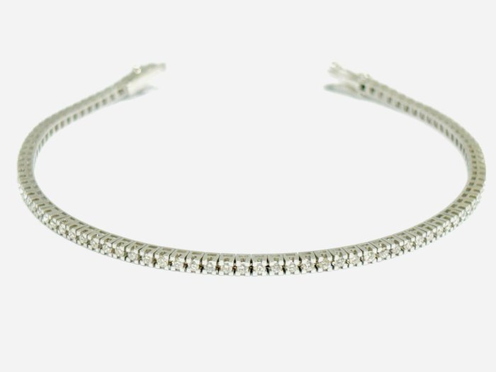 Armbånd - 18 kraat Hvidguld -  2.65ct. tw. Diamant (Natur)  - Fremstillet i Italien