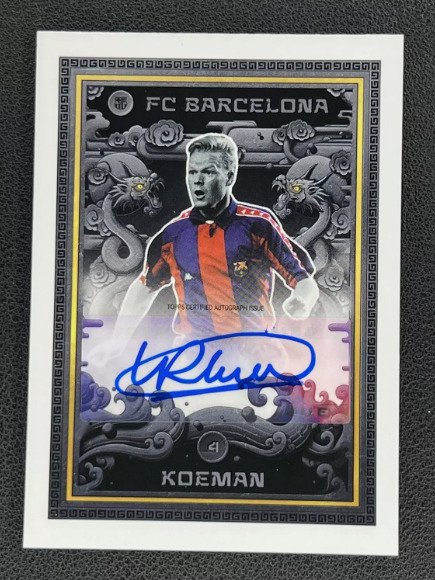 2024 Topps Year of The Dragon Ronald Koeman Etched Stone Autograph 1st - 1 Card - Næsten så god som ny (NM)