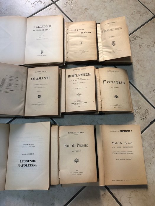 Matilde Serao - AA.VV. - Lot with 9 books - 1893