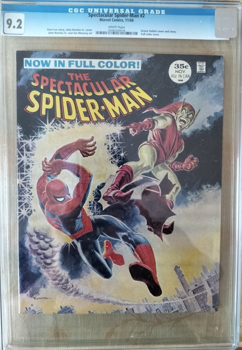 Spectacular Spider-Man #2 - magazine size - Romita Green Goblin cover - 1 Graded comic - 1968 - CGC 9.2