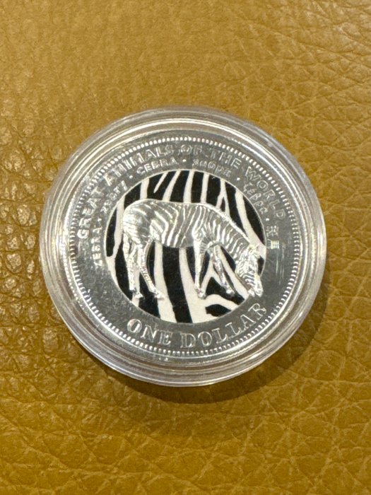 Fiji 1 Dollar 2009 Zebra  (Ingen mindstepris)