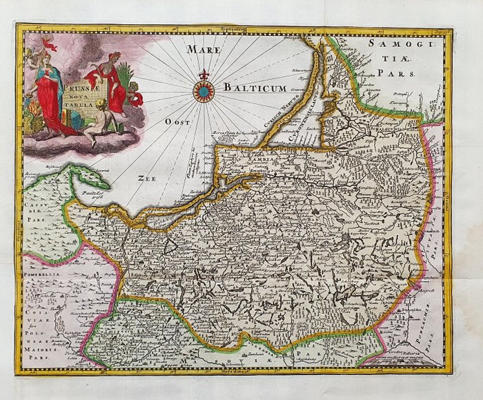 Europa - Polen, Tyskland, Preussen, Baltikum, Riga, Litauen; Philip Cluverius / John Senex - Prussiae Nova Tabula - 1701-1720