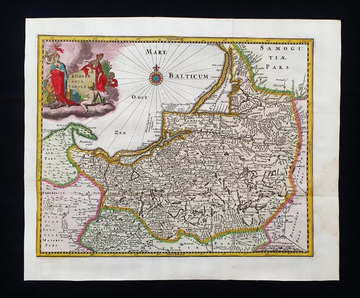 Europa - Polen, Tyskland, Preussen, Baltikum, Riga, Litauen; Philip Cluverius / John Senex - Prussiae Nova Tabula - 1701-1720