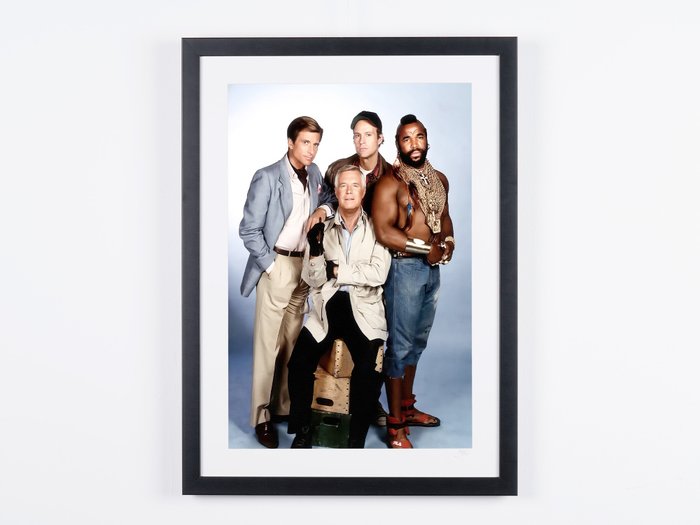 The A-Team (TV Series 1983–1987) - Hannibal Face Murdock  BA on Set - Fine Art Photography - Luxury Wooden Framed 70X50 cm - Limited Edition Nr 03 of 30 - 17110 ID 16785 - Original Certificate (COA) Hologram Logo Editor and QR Code