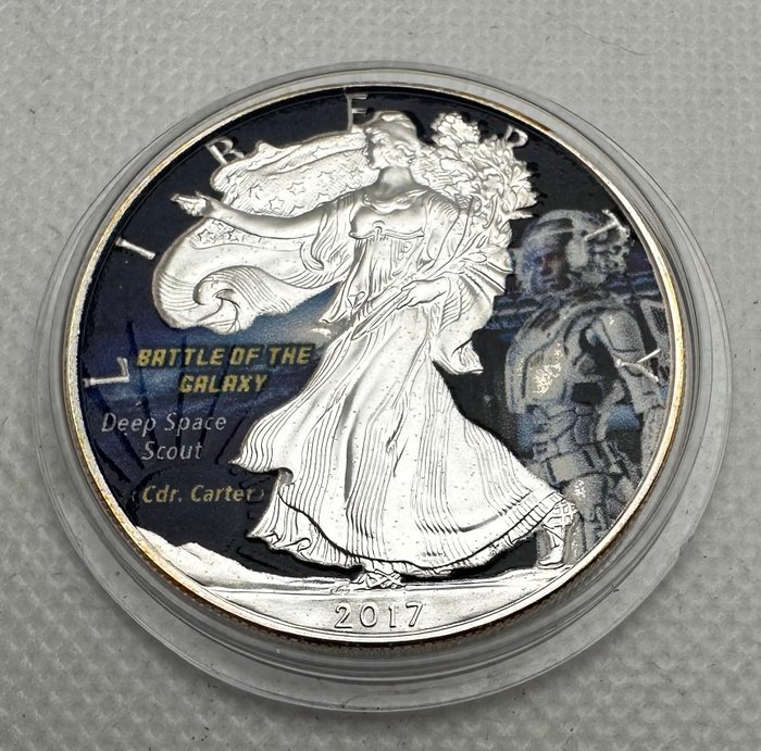 Förenta staterna 1 Dollar 2017 Battle of the Galaxy 1 Oz (999)  (Ingen mindstepris)