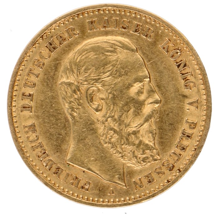 Tyskland, Preussen. Friedrich III. (1888). 10 Mark 1888