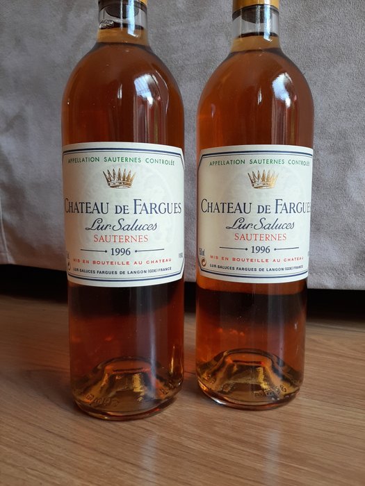 1996 Château de Fargues - Lur Saluces - Sauternes - 2 Flasker (075 L)