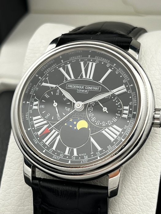 Frédérique Constant - Ingen mindstepris - Business Timer Triple Date Moonphase - FC270X3P4/5/6 - Mænd - 2000-2010