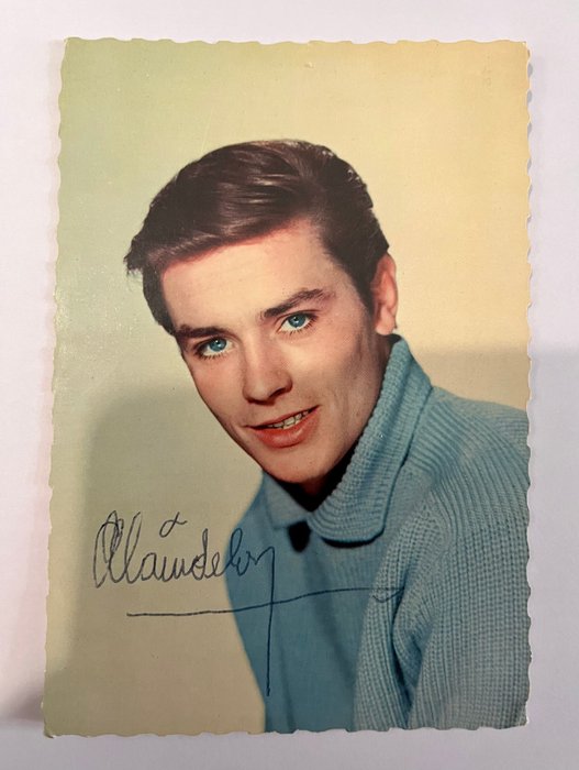 Alain Delon signed in person - autographe