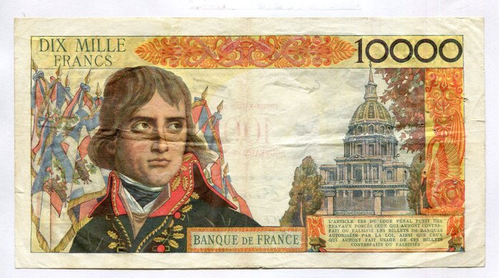 Frankrig. - 100 Nouveaux Francs sur 10 000 Francs - 30/10/1958 - Bonaparte - Fayette 55-01