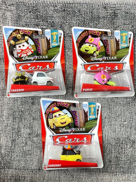 Disney Cars a large collection of 31 packs of Series: As Seen in Tokyo Mater, Cruisin' Tokyo, Italian Fountain