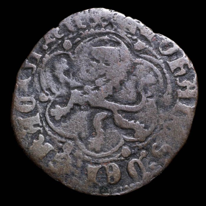 Kongeriget Castile. Enrique III y Juan II. Blanca Cuenca (BAU 768) y  Toledo (BAU 808). Lote de 2 monedas  (Ingen mindstepris)