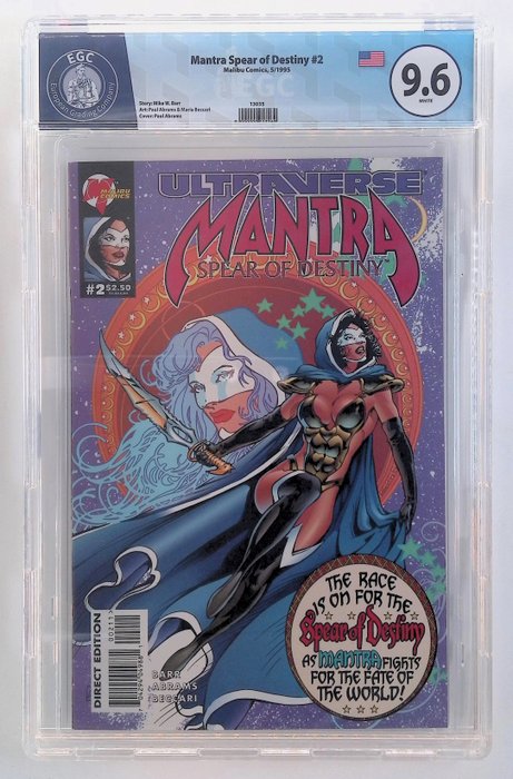 Mantra Spear of Destiny #1 2 - EGC graded 89 96 - 2 Graded comic - 1995