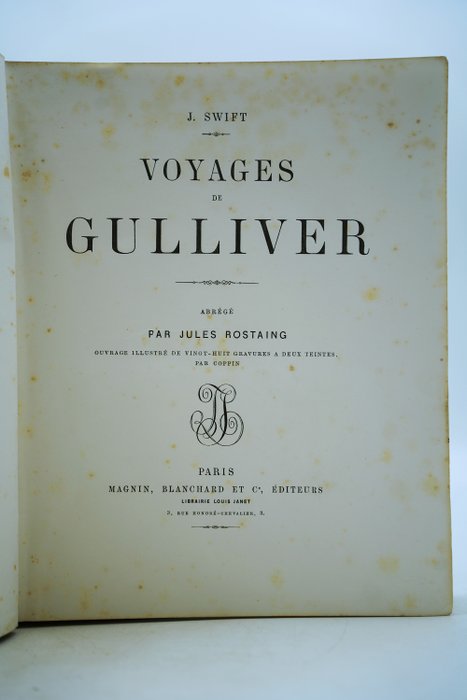 J Swift / Coppin - Voyages de Gulliver - 1864