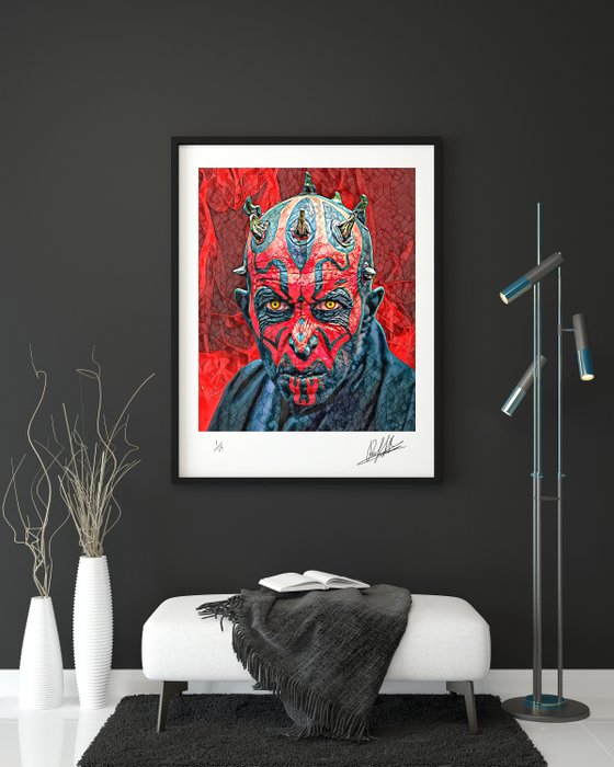 Star Wars - " Darth Maul V2 " - by Raffaele De Leo - Giclèe Fine art - 3 works