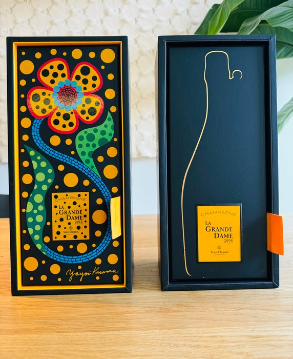 2008 Veuve Clicquot, La Grande Dame  2012 x Yayoi Kusama - Champagne - 2 Flasker (0,75 L)