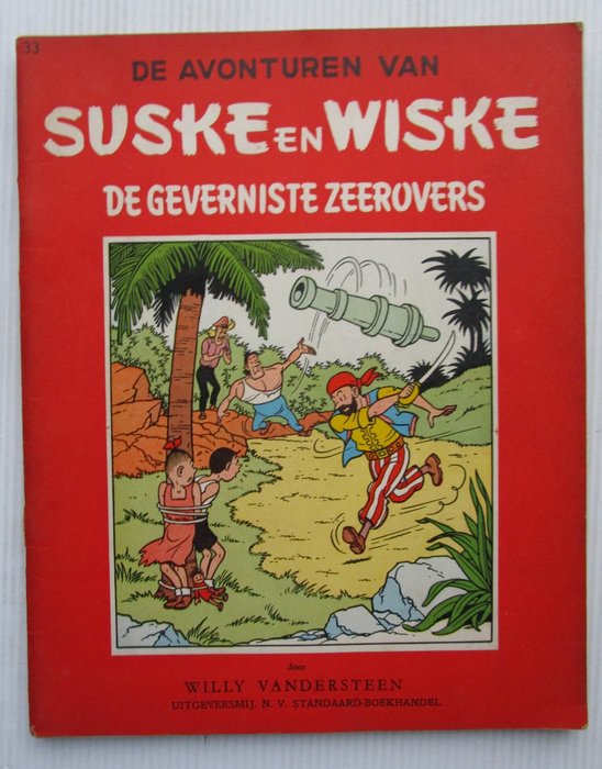 Suske en Wiske RV-33 - De geverniste zeerovers - 1 Album - Første udgave - 1958