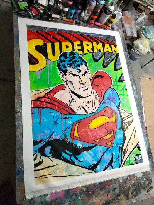 Hipo (1988) - Superman X Supreme (Original artwork)