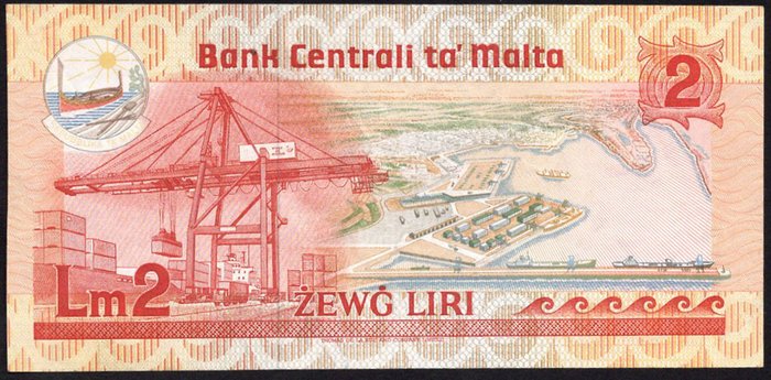 Malta - 2 x 2 and 5 Lira - Various Dates  (Ingen mindstepris)