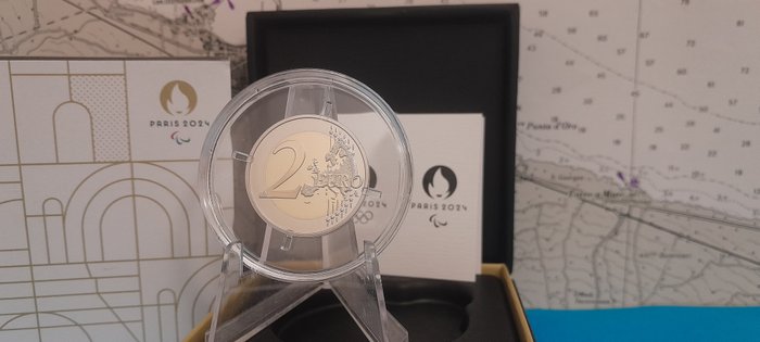 Frankrig. 2 Euro 2024 "La Tour Eiffel Danse" Proof  (Ingen mindstepris)