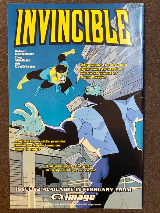 Invincible #1 - First Print - 1 Comic - Første udgave - 2003